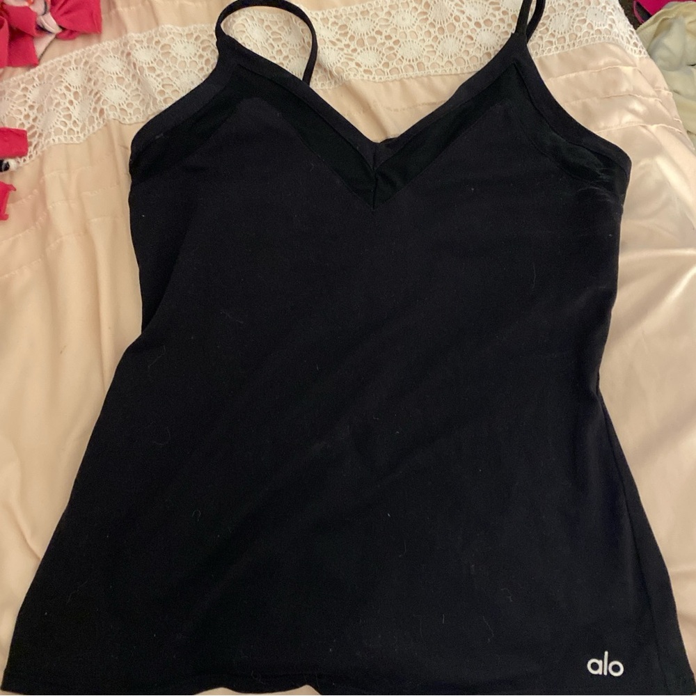 ALO Yoga Black V-Neck Camisole